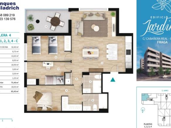 Apartment for sale on Calle Cabañera Real, Fraga