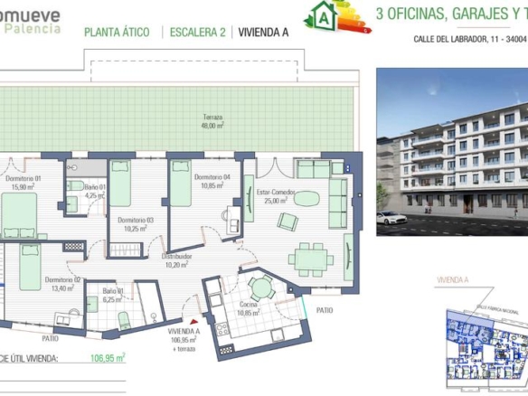 Penthouse for sale on Calle Labrador, 11, Avenida de Madrid